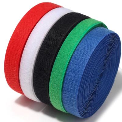 China Durable tie tape tie back to back hook and loop tie tape tie back to back hook and loop for sale