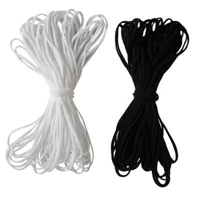 China Viable High Quality Factory Wholesale Colorful Strong Nylon 3mm Bands Around Elastic Rope For FaceMask Rope for sale