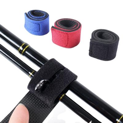 China Sustainable Telescopic Rods Tie Down Rubber Band Dive Holder Fishing Tackle Ties Wire Fishing Tackle Rod Strap for sale