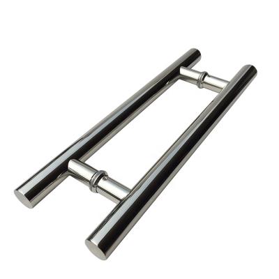 China Modern Glass Door Pull Handle H Type Main Door Quality Stainless Steel Handle for sale