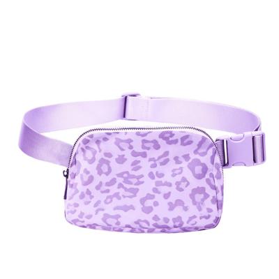 China Water Proof Leisure Fitness Daily Running Lightweight Nylon Cross - Body Cute Bum Bag Zipper Shoulder Fanny Pack Waist Messenger Bag for sale