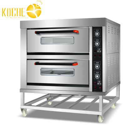 China High Effiency Two Layer Commercial Bread Cake Electric Bakery Pizza Oven Deck Oven for sale