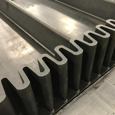 China Heat Resistant Industrial Rubber Sidewall Corrugated Pocket Ep250 Rubber Conveyor Belt For Mine for sale