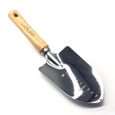 China Hot Selling Mini Garden Hand Tool Small Wide Multifunctional Stainless Wooden Handle Garden Spade Shovel Garden Shovel for sale