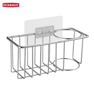 China Hot Sale Kitchen Sink Storage Rack Stainless Steel Sink Faucet Sponge Holders Stocked for sale