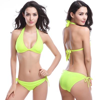 China 2021 Factory Customized New Women's Breathable Swimwear Sexy Bikini Swimsuit With Chest Pad for sale