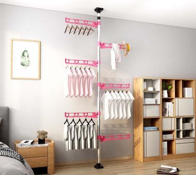 China Easy To Install Factory Direct Sales Bedroom Space Savings Hanging Clothes Drying Rack Hanger for sale