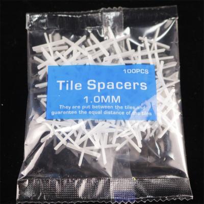 China Modern High Quality 1mm Ceramic Plastic Wall Tile Maker Cross Tile Leveler Plastic Spacer for sale