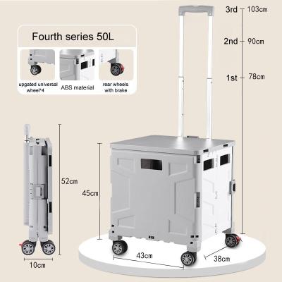 China Durable Best Quality Folding Shopping Trolley Factory Directly Supply Folding Shopping Trolley for sale