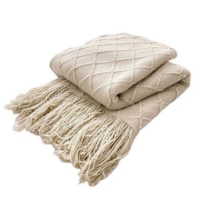 China Amazon Anti-Static Hot Selling Cheap Knit Blanket Furniture Blanket Blanket Throw Blanket for sale