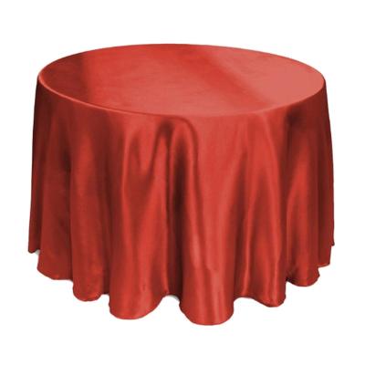 China Solid color polyester tablecloth wedding restaurant party hotel waterproof round tablecloth for sale