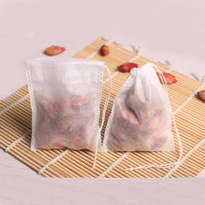 China BIODEGRADABLE Non Woven Fabric Tea Bag Biodegradable Drip Coffee Filter Bag With Drawstring for sale