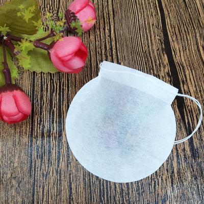 China 2018 Disposable Hot Sale Environment Round Shaped Filter Paper Biodegradable Tea Bag for sale