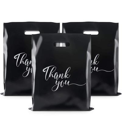 China Wholesale Customized Logo Recyclable LDPE / HDPE Handle Small Plastic Shopping Bag for sale