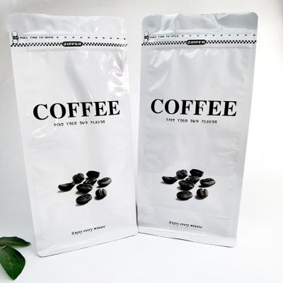 China Custom Printing Security Stand Up Zip Lock Foil Flat Bottom Reusable Coffee Packaging Bags for sale