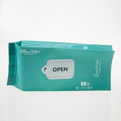 China Hot Selling Moisture Proof OEM Baby Cloth Plastic Wrapping Wrapper With Sticker for sale