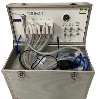 China JAVO Portable Metal Turbine Dental Unit with Air Compressor Three Way Syringe for Clinic for sale