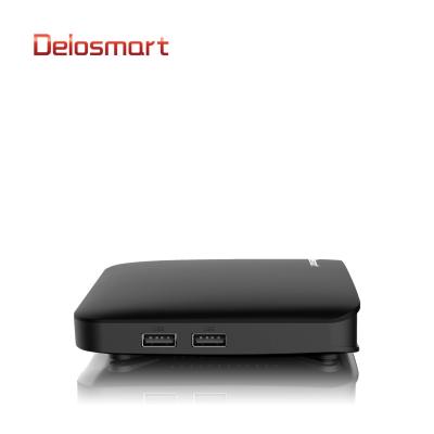 China H.265 STB Delosmart V587 TV BOX free to air internet media home media home wifi dvb iptv dvb T2 android digital set top box HD 4k for sale