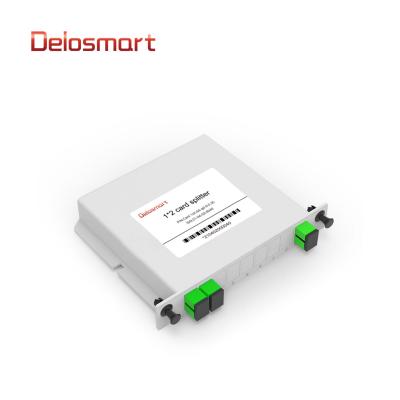 China FTTX China Supplier Delosmart GFC1025050SA 1*2 Card Insert Fiber Splitter With Split Ratio SC/APC EPON/GPON/FTTX Connectors for sale