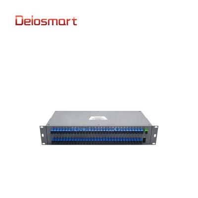 China FTTX China Supplier Delosmart GFC1640000SU 1*64 Card Insert Fiber Splitter With Split Ratio SC/UPC EPON/GPON/FTTX Connectors for sale