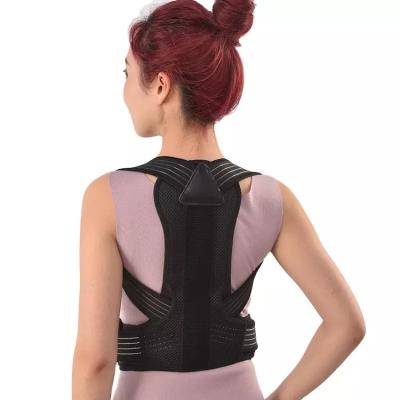 China Amazon Selling Lumbar Support Belt Posture Corrector Durable Breathable Comfortable Adjustable Back Brace for sale