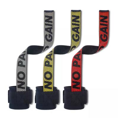 China Weight Lifting Strap Gym Fitness Hand Wrist Support Non-Slip Colorful Non-Slip Straps for sale