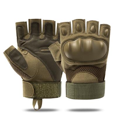 China Outdoor Protective Gloves Half Finger Tactical Gloves Climbing Hiking Gloves Men for sale