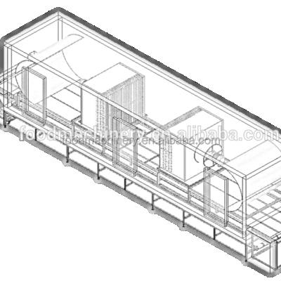 China 304 stainless steel food deep freezer / iqf tunnel freezer for sale