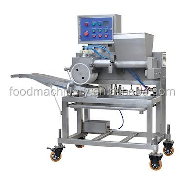 China Patty/Nuggets Forming and Coating Mini Automatic Hamburger Nuggets Steak Processing Line for sale