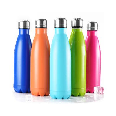 China Sustainable Logo 500ml 17 Ounce Custom Sport Bottle Double Wall Vacuum Insulated Stainless Steel Water Bottle for sale