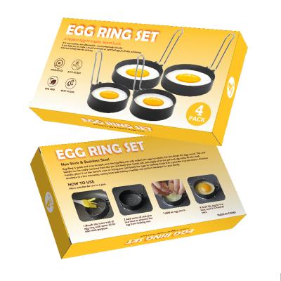 China Anti Scalding Egg Ring Silicone DIY Fried Egg Pancake Mold 3Inch 4Inch Breakfast Ring From Viable Store for sale