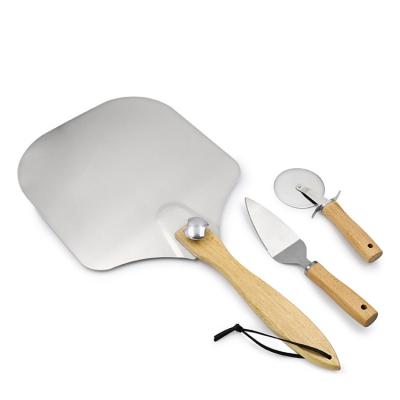 China Eco Friendly Giveaway Shovel Baking Homemade Pizza Bread Aluminum Alloy Pizza Skin for sale