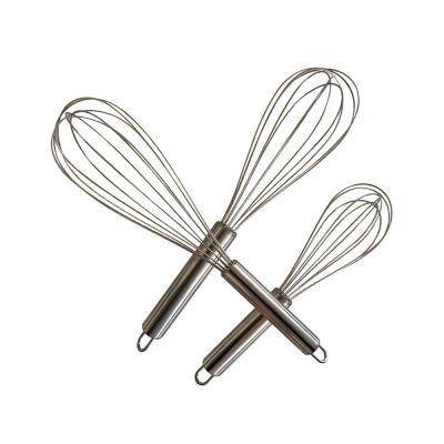 China Sustainable Household Easy Clean Egg Beater 10Inch Stainless Steel Manual Egg Beater for sale