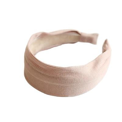 China Wholesale Simple Hair Cloth Headband Women Daily Wear High Quality Wide Brim Headband Headband for sale