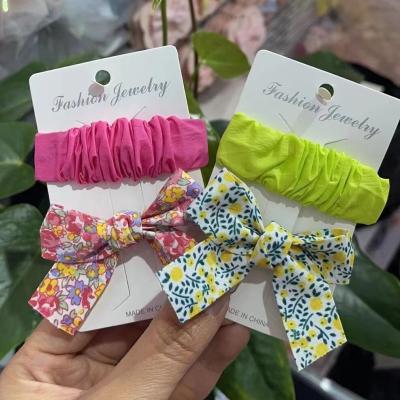 China Fashion Solid Color Headband Pleated Hair Scrunchie Women Designer Kids Accessories For Babies Headbands for sale