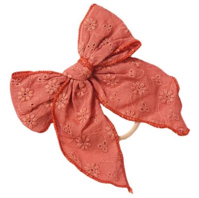 China Women's Daily Wear Elastic Hair Bands Kids Bow Tie Hair Ring Rope Headwear Ornaments For Elastic Hair Piece for sale