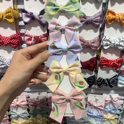 China Daily Hair Wear 2021 Popular Kids Rib Ribbon Bow Hair Ring Hair Ties With Bow for sale