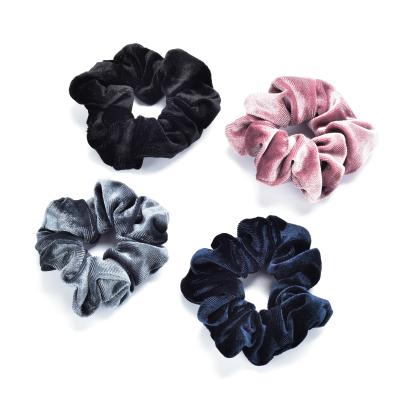 China Fashion Wholesale Velvet Scrunchies Hair Ties Accessories Ornaments Elastic Hair Bands for sale