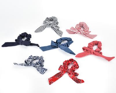 China Fashion new arrival girl's bow hair scrunchies hair tie accessories ponytail holder hair for sale