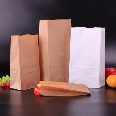 China OEM ODM Recyclable Packaging Shenzhen Kraft Paper Food Paper Gift White Brown Shopping Bag for sale