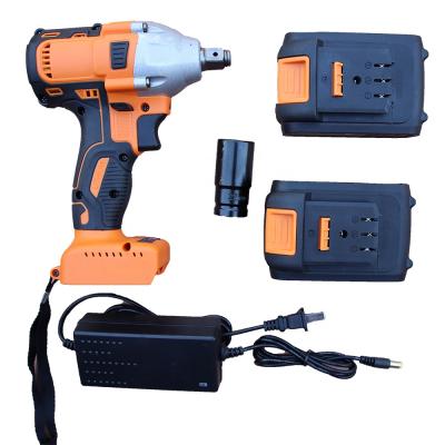 China Cordless Brushless Impact Wrench Li-ion Battery Electric Charging Cordless Impact Wrench for sale