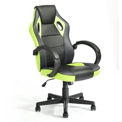 China (Size)Adjustable Cheap Ergonomic Leather PU Gaming Chair Office Chair With Nylon Base for sale