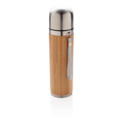 China XD Design P433.329 Minimalist Wooden Gift Green Bottle Mug Vacuum Travel Bamboo Flask for sale