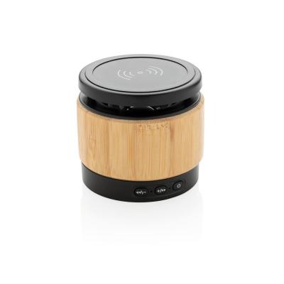 China Design P329.179 Bamboo Green Gift Wireless XD Charger Speaker Product for sale