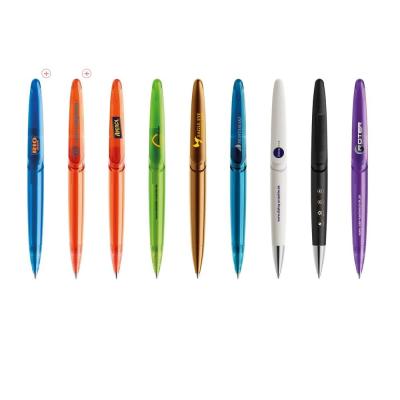 China Promotional Pen Prodir DS7 Swiss made push frosted or polished plastic ball pen for sale