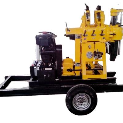 China Hydraulic Water Well Mechanism Wheeled Drill Machine Deep Hole Rotary Digger Wheeled Type Portable Drilling Equipment for sale