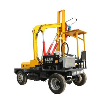 China Construction worksÂ   Road Guardrail Small Ram Four Wheel Truck Piling Practical Equipment Cheap Price Drill for sale