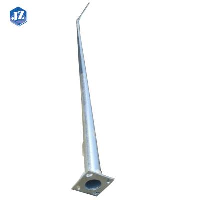 China Highway 12M Street Light Pole Price Malaysia Hot Dip Galvanized Tapered Steel Road Lighting Pole Design for sale