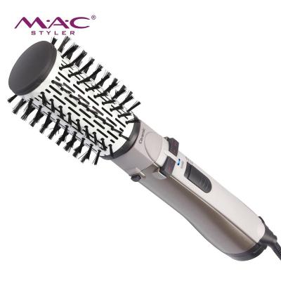 China Automatic Wind Comfortable Ceramic Comb 360 Rotating Comb Brush Professional Ceramic Hair Straightening Brush for sale