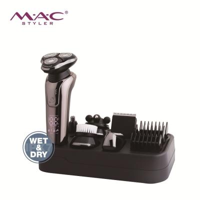 China Professional Triple Blade Men Electric Shaver Vibrator Razor Case 6 in 1 Rechargeable Battery for Shaver for sale